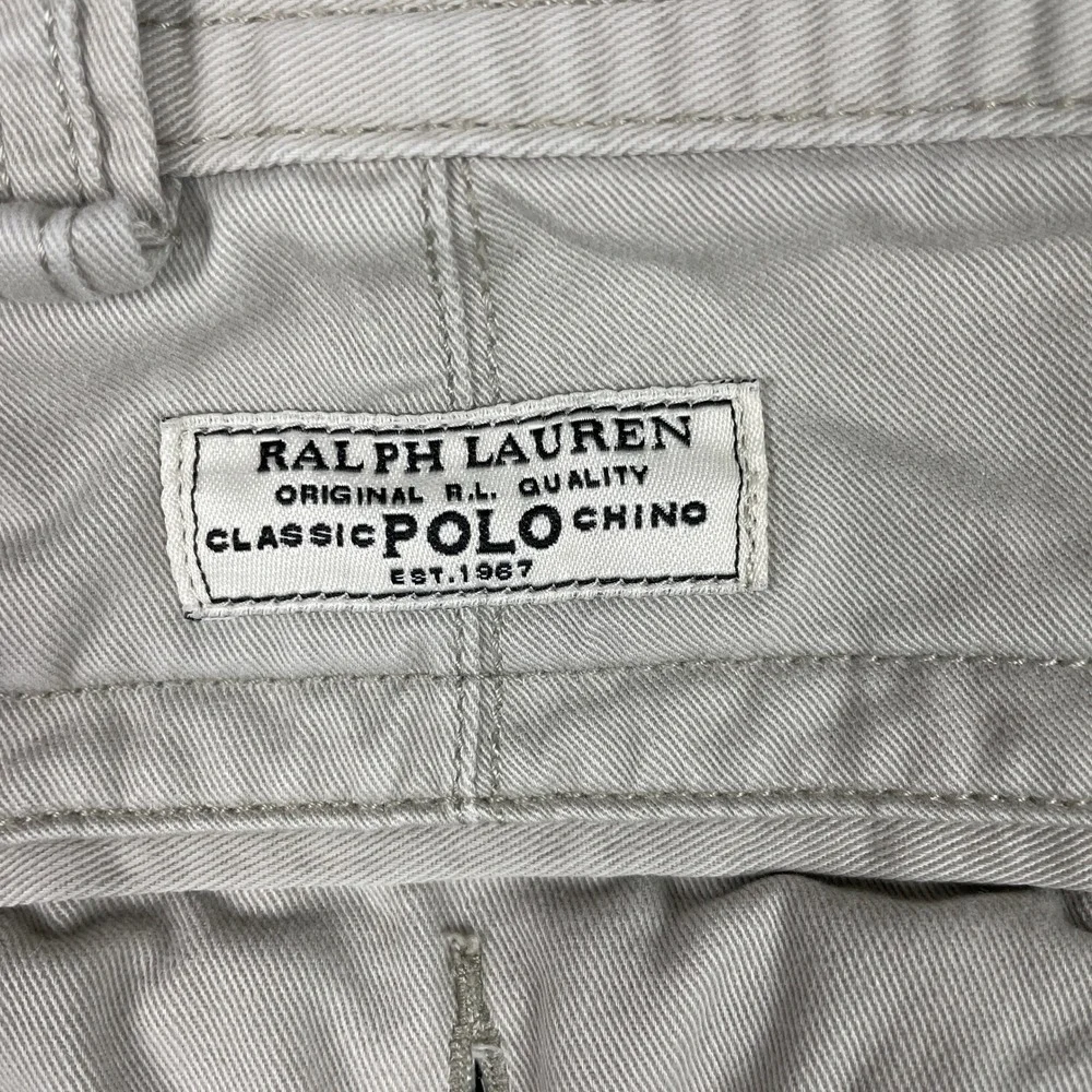 Polo Ralph Lauren Classic Chino Cargo Shorts‎ Mens 48 Tan Khaki Cotton Twill 9